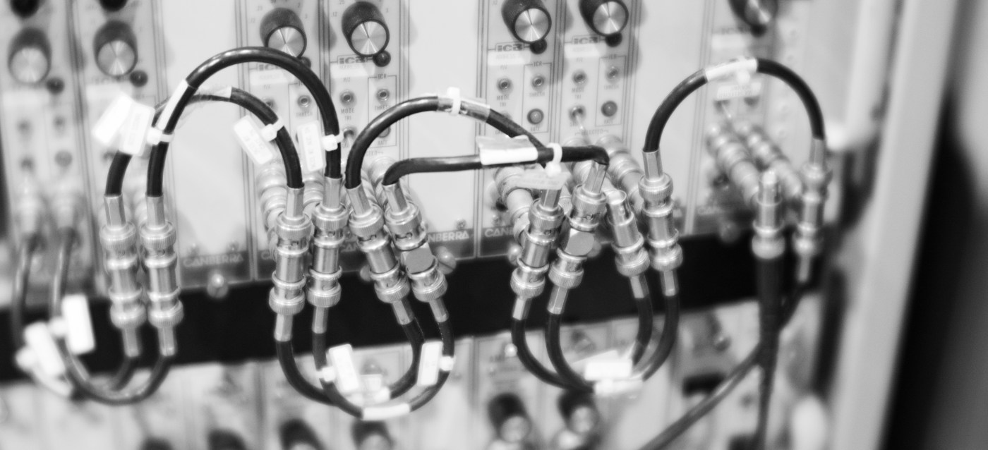 Part of a 13-element detector